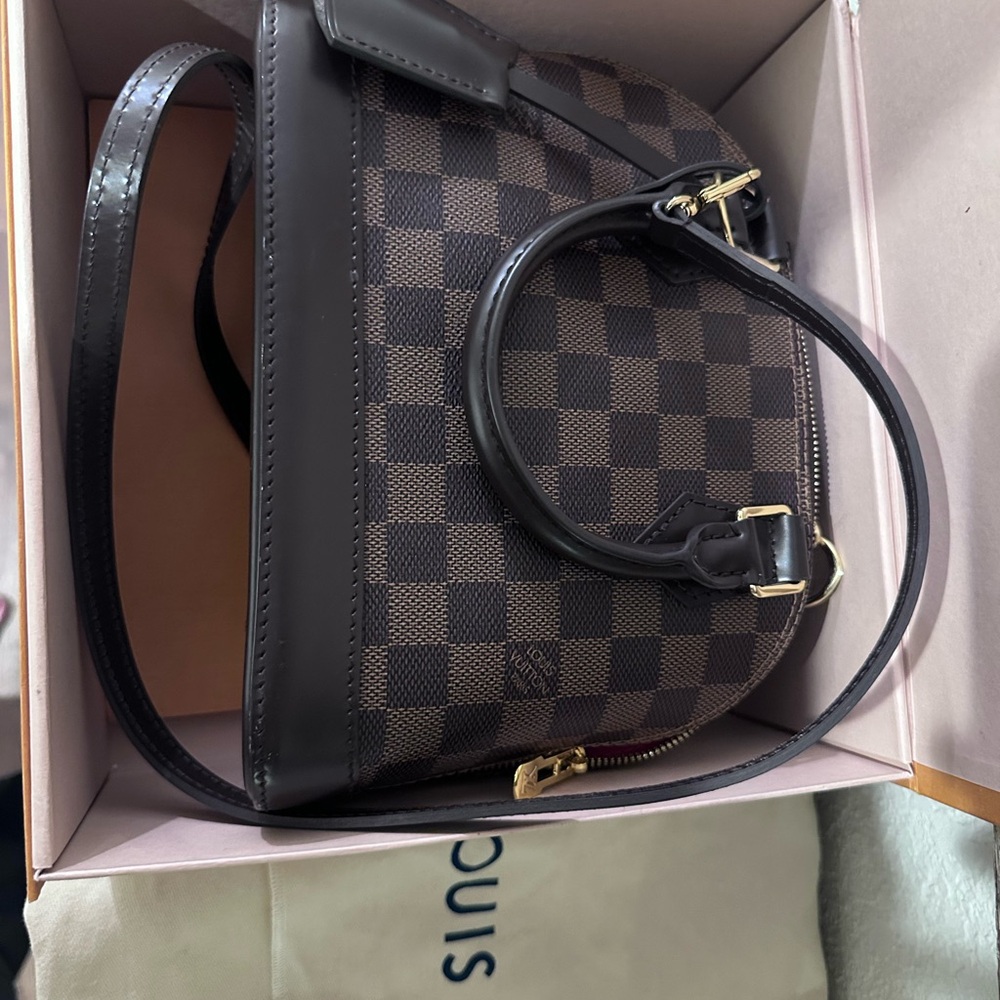 Louis Vuitton Brown Checkered Crossbody Bag